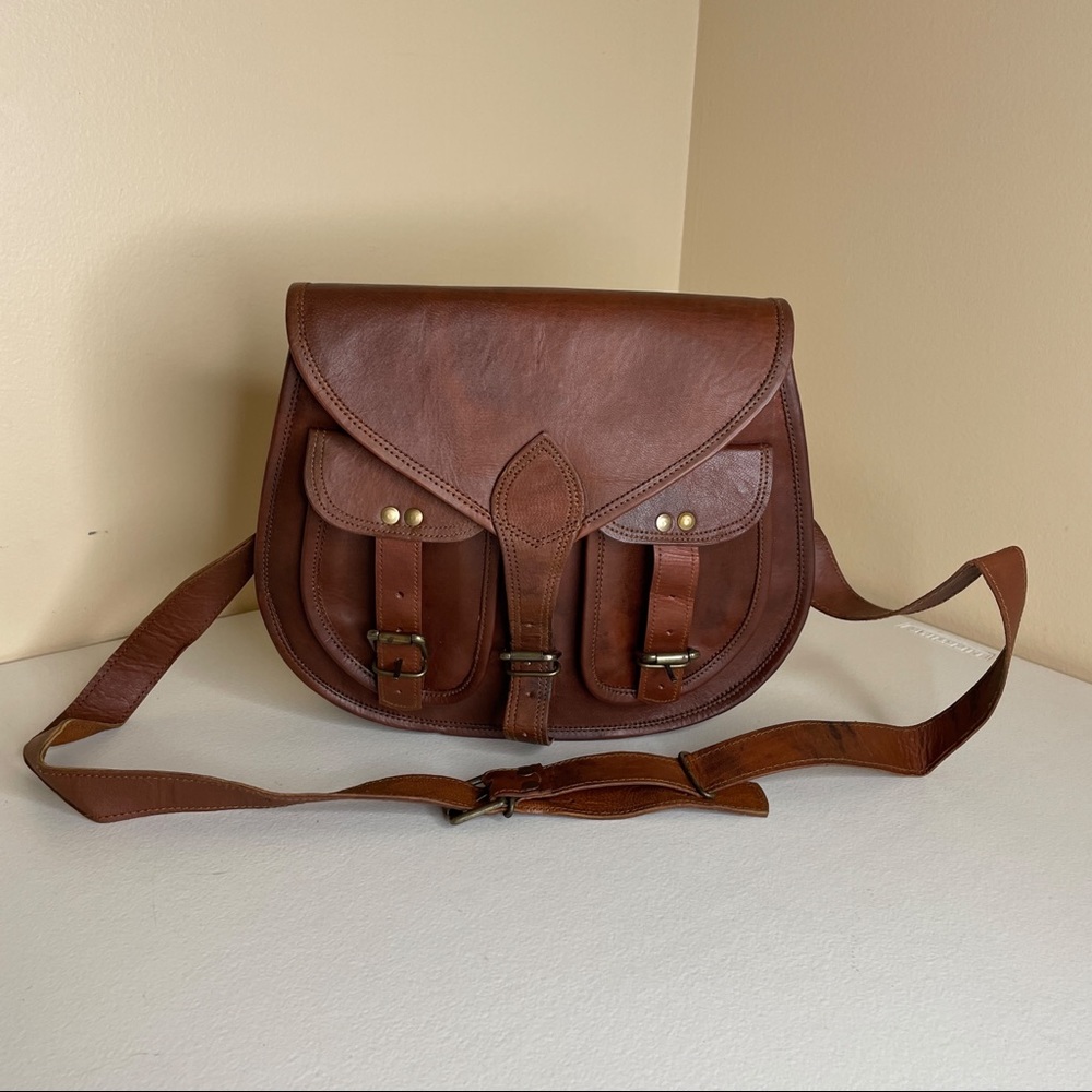 New Montana Hudson Caroline Saddlebag Leather Purse - Picture 5 of 16